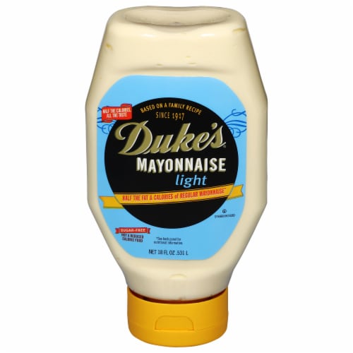 Dukes Mayonnaise Light- 18oz Squeeze