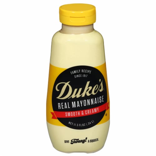 Duke's Real Mayonnaise, 11.5 oz. squeeze bottle Perspective: front