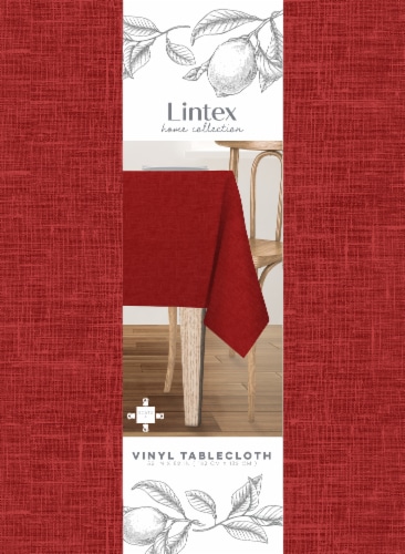 Lintex Maison Vinyl Tablecloth - Red Perspective: front