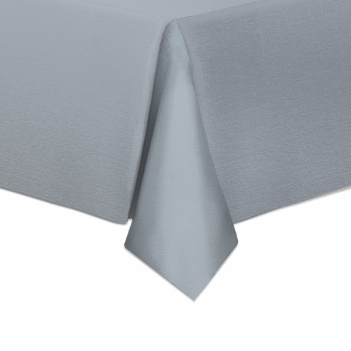 Lintex Maison Solid Vinyl Tablecloth - Blue Perspective: front