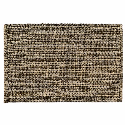 Lintex Solana Placemat - Black/Tan Perspective: front