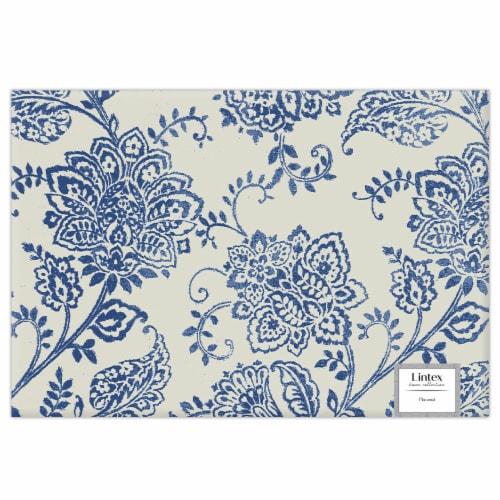 Lintex Calendre Floral Placemat Perspective: front