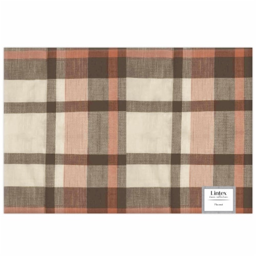 Lintex Homespun Plaid Placemat Perspective: front