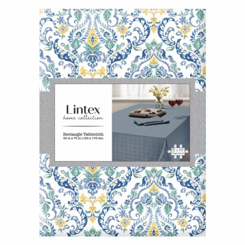 Lintex Laura Vinyl Round Tablecloth Perspective: front