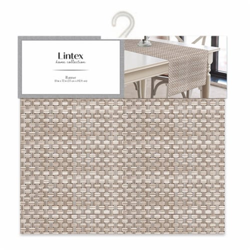 Lintex Home Collection Textilene Basketweave Table Runner Perspective: front