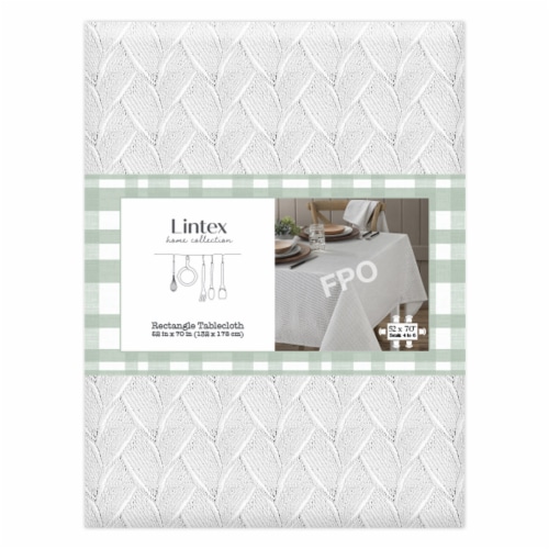 Lintex Home Collection Rectangle Anais Tablecloth - White Perspective: front