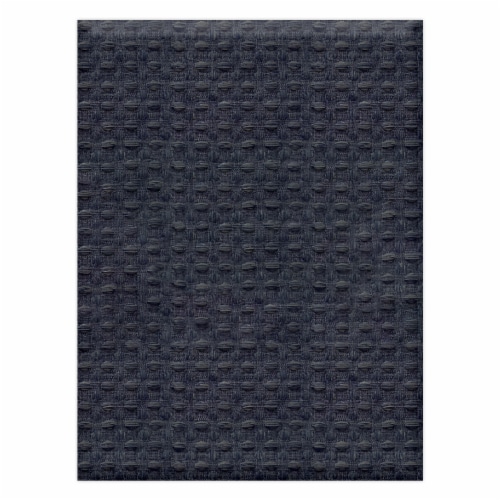 Lintex Chloe Waffle Tablecloth - Blue Perspective: front