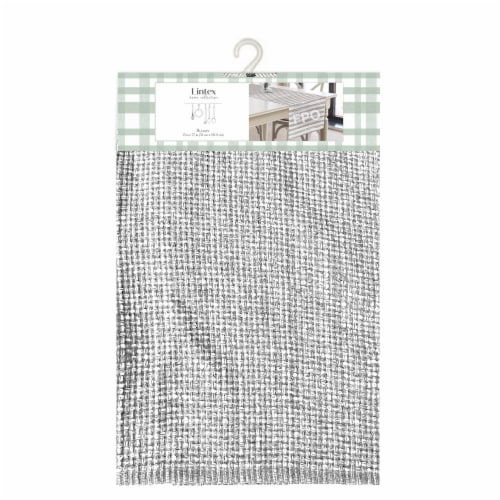 Lintex Solana Table Runner - Grey Blue Perspective: front