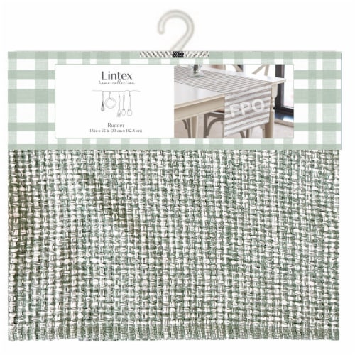 Lintex Solana Table Runner - Green Perspective: front
