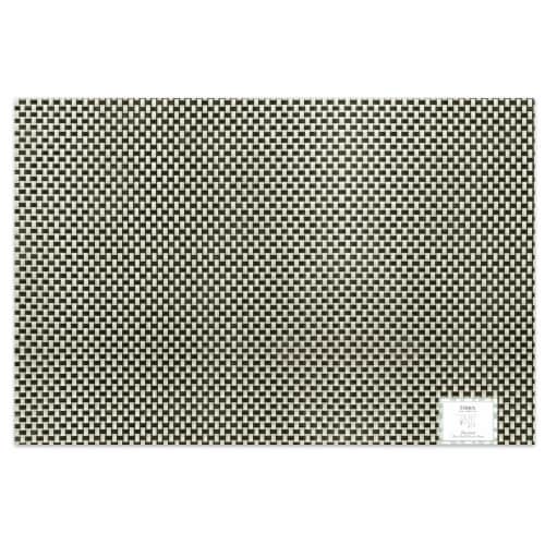 Lintex Diana Black Textilene Placemat Perspective: front