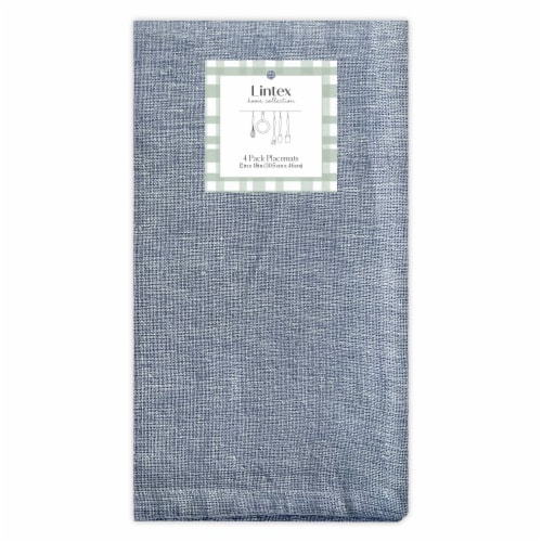 Lintex Coco Blue Napkin Placemats Perspective: front