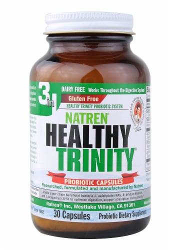 Natren Healthy Trinity Probiotic Perspective: front
