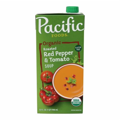 Pacific Foods™ Organic Roasted Red Pepper & Tomato Soup Perspective: front
