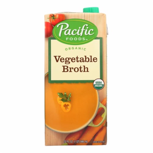 Pacific Foods Organic Vegetable Broth Low Sodium -- 32 fl oz Pack of 2 