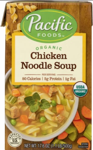 Pacific Foods Organic Chicken Noodle Soup Perspective: front