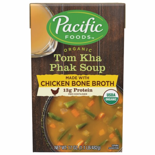 Pacific Foods™ Organic Tom Kha Phak Soup with Chicken Bone Broth Perspective: front