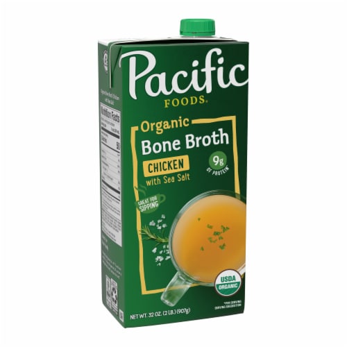 Pacific Foods® Organic Chicken Bone Broth Perspective: front