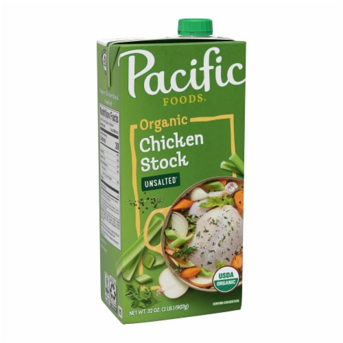 Pacific Foods Organic Free Range Chicken Broth, 32 oz Carton