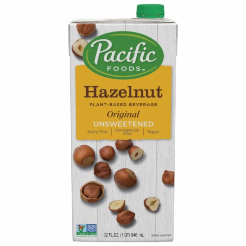 Pacific Foods™ Unsweetened Original Hazelnut Plant-Based Beverage Perspective: front