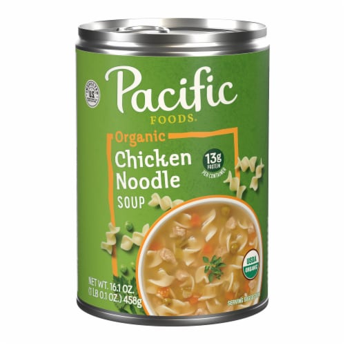 Pacific Foods® Organic Chicken Noodle Soup Perspective: front