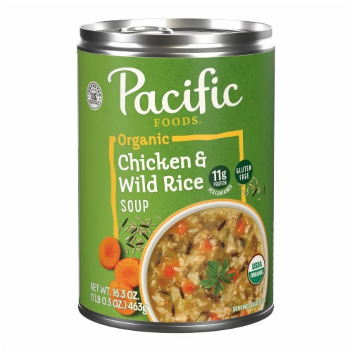 Pacific Foods Organic Wild Rice Chicken Soup Perspective: front