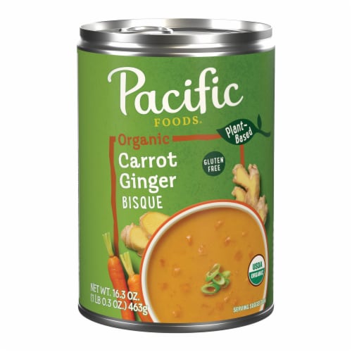 Pacific Foods Organic Carrot Ginger Bisque Condensed Soup Perspective: front