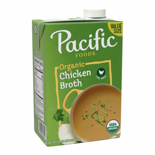 Pacific Foods® Organic Free Range Chicken Broth Perspective: front