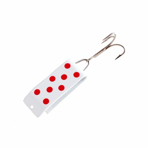Jakes Lures Spin-A-Lure Spoon - White/Red Perspective: front