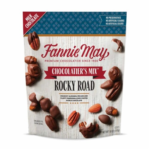 Fannie May Chocolatier's Mix Rocky Road Snack Mix (18 Ounce) Perspective: front