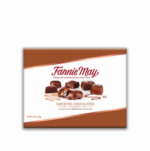 Fannie May® Premium Assorted Milk Chocolates Perspective: front