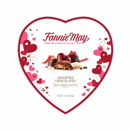 Fannie May Heart Chocolate Box - Assorted Chocolate Selections