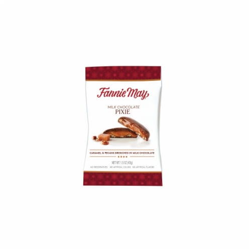 Fannie May® Pixie Milk Chocolate Candy Bag Perspective: front