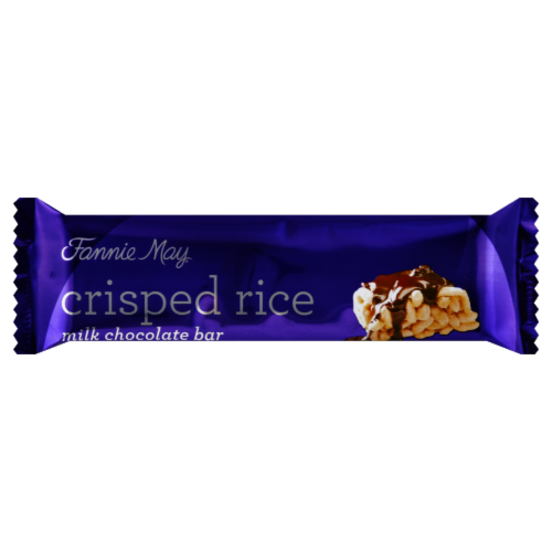 Fannie May Crisped Rice Chocolate Bar Perspective: front
