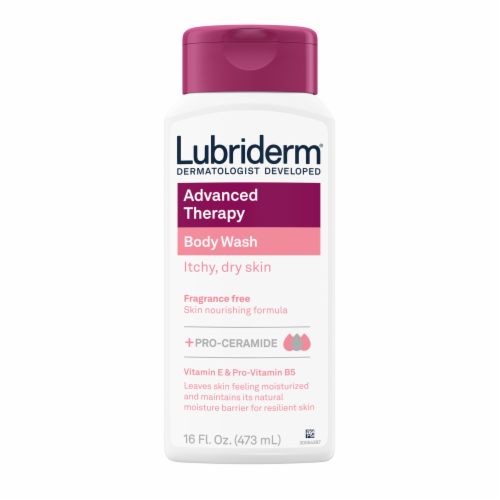 Lubriderm® Advanced Therapy Fragrance Free Body Wash Perspective: front