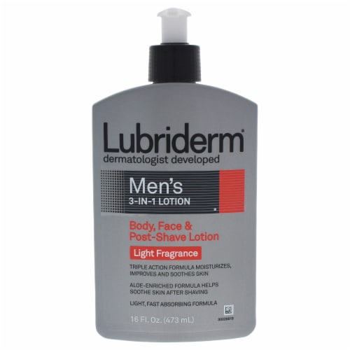 Lubriderm® Men's Light Fragrance 3-in-1 Lotion Perspective: front