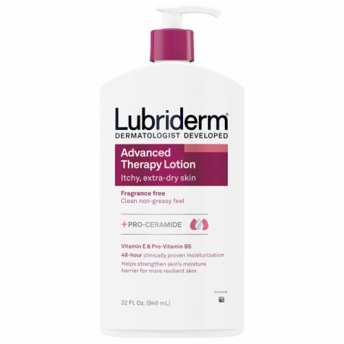 Lubriderm Advanced Therapy Lotion Perspective: front