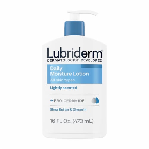 Lubriderm® Daily Hydrating Body Lotion with Pro-Vitamin B5 Perspective: front