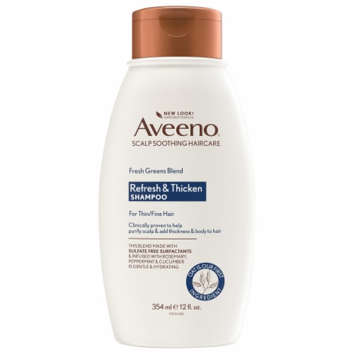 Aveeno® Scalp Soothing Refresh & Thicken Fresh Greens Blend Shampoo