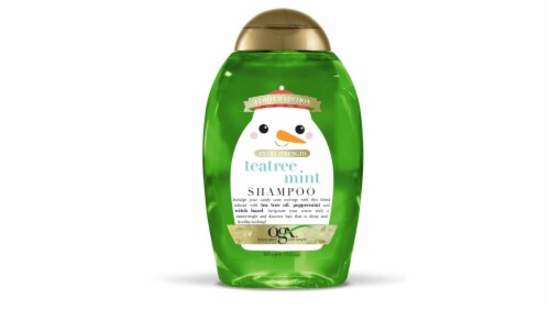 OGX Extra Strength Teatree Mint Shampoo Perspective: front