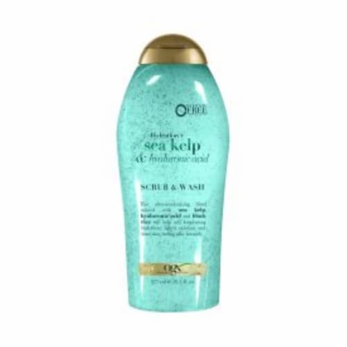 OGX® Hydration + Sea Kelp And Hyaluronic Acid Body Scrub & Wash Perspective: front