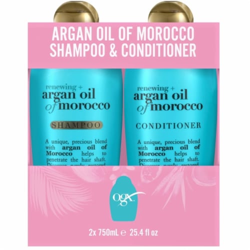 OGX Argan Oil of Morocco Shampoo and Conditioner, 25.4 Fluid Ounce