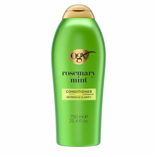 OGX Clarifying Strength + Rosemary Mint Conditioner, Clarifying, Sulfate-Free Surfactants Perspective: front