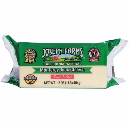 Joseph Farms Monterery Jack Block Cheese Perspective: front
