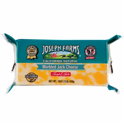 Joseph Farms® Marble Jack Block Cheese Perspective: front
