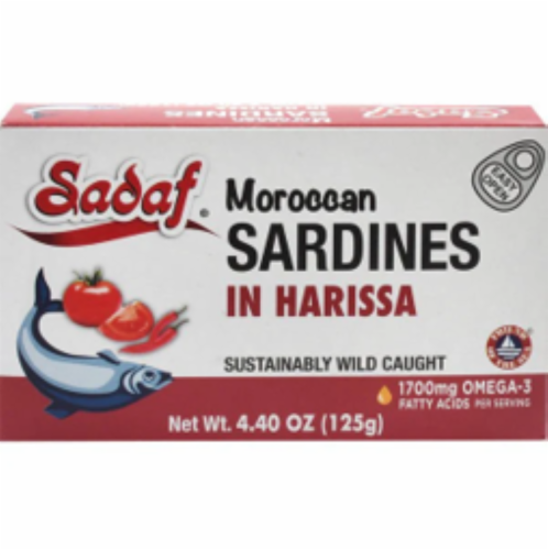 Sadaf Moroccan Sardines In Harissa Perspective: front