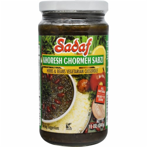 Sadaf Khoresh Ghormeh Sabzi Vegetarian Casserole Perspective: front