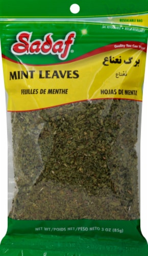 Sadaf® Cut Mint Leaves Perspective: front