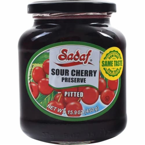 Sadaf® Sour Cherry Pitted Preserves Perspective: front
