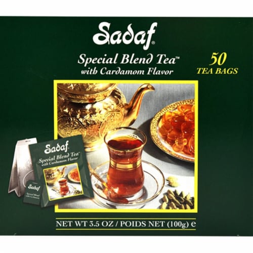 Sadaf® Special Blend Tea™ With Cardamom Flavor Perspective: front