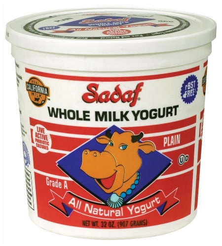 Sadaf Whole Milk Plain Yogurt Perspective: front